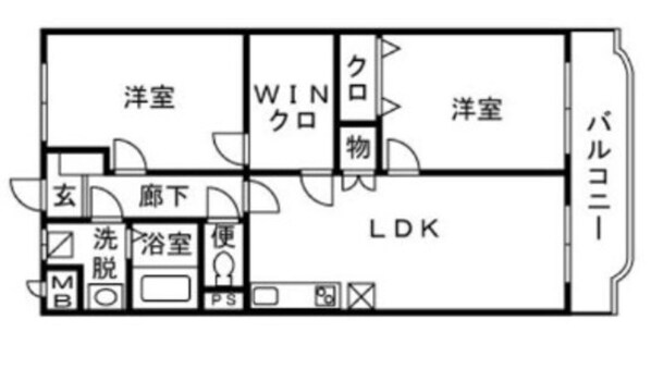 フルパレスⅠの物件間取画像